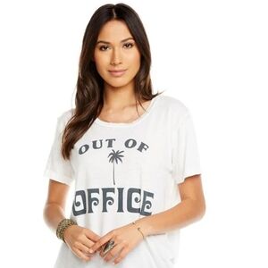 Chaser Out of Office Graphic Tee New With Tags